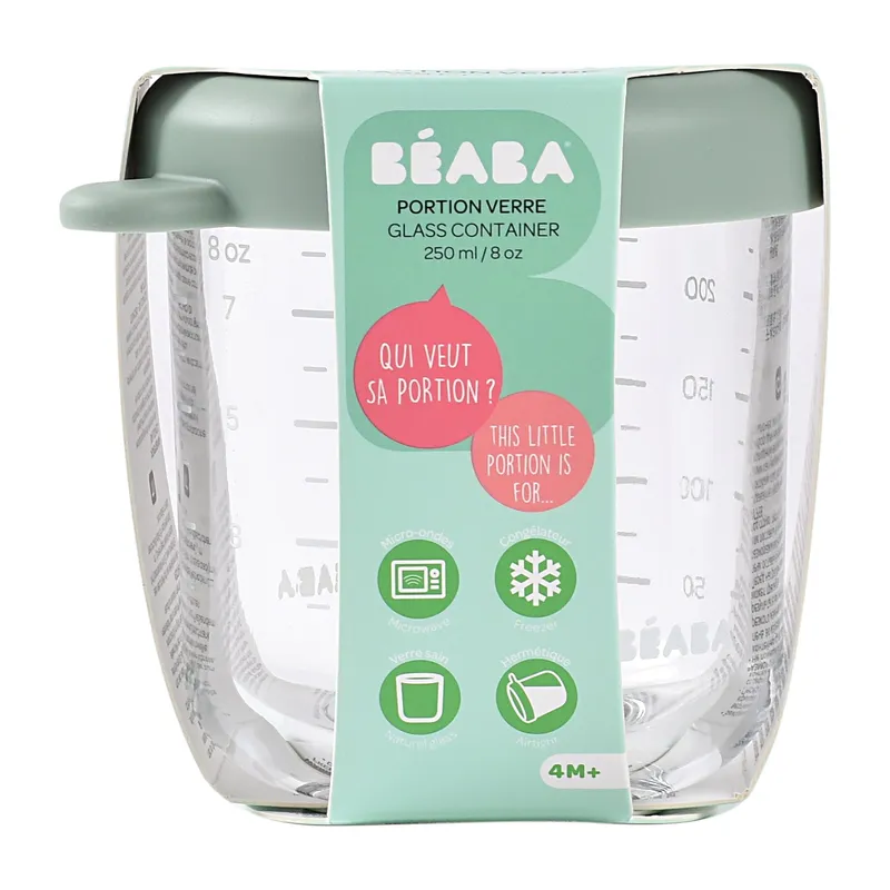 Beaba Glas Vorratstopf - 250 ml – Grün