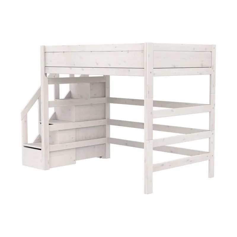 Life Time Premium Hochbett - 177 cm - 120 cm - Mit Treppenschrank