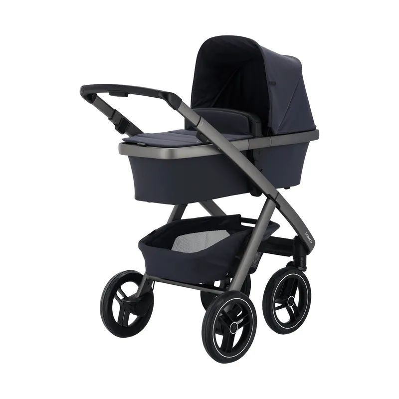 Dubatti Two E2 Kinderwagen 2-in-1 - Satin Gray-Black / Night Blue