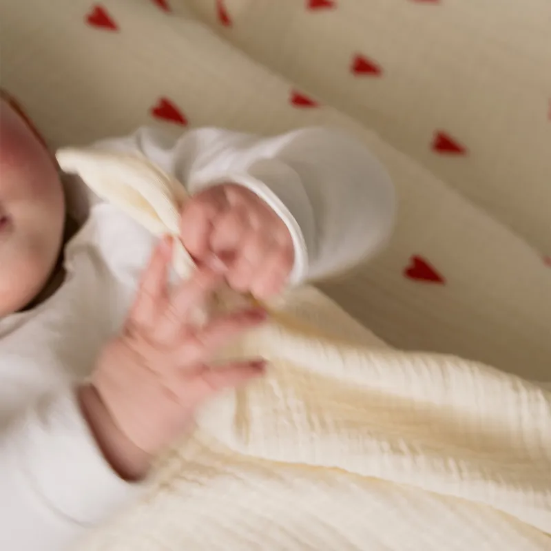 Studio Noos Swaddle - Hearts - 120x120 cm