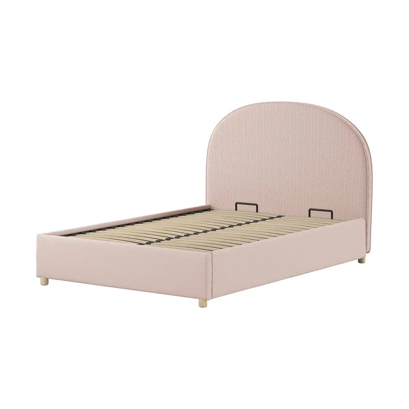 Vipack Bett - Moon Storage - 140 x 200 cm - Bouclé