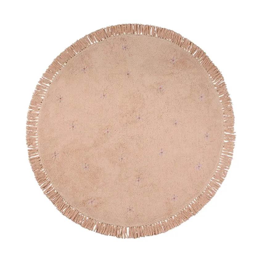 Tapis Petit Nora Teppich Flower 130 x 130 cm
