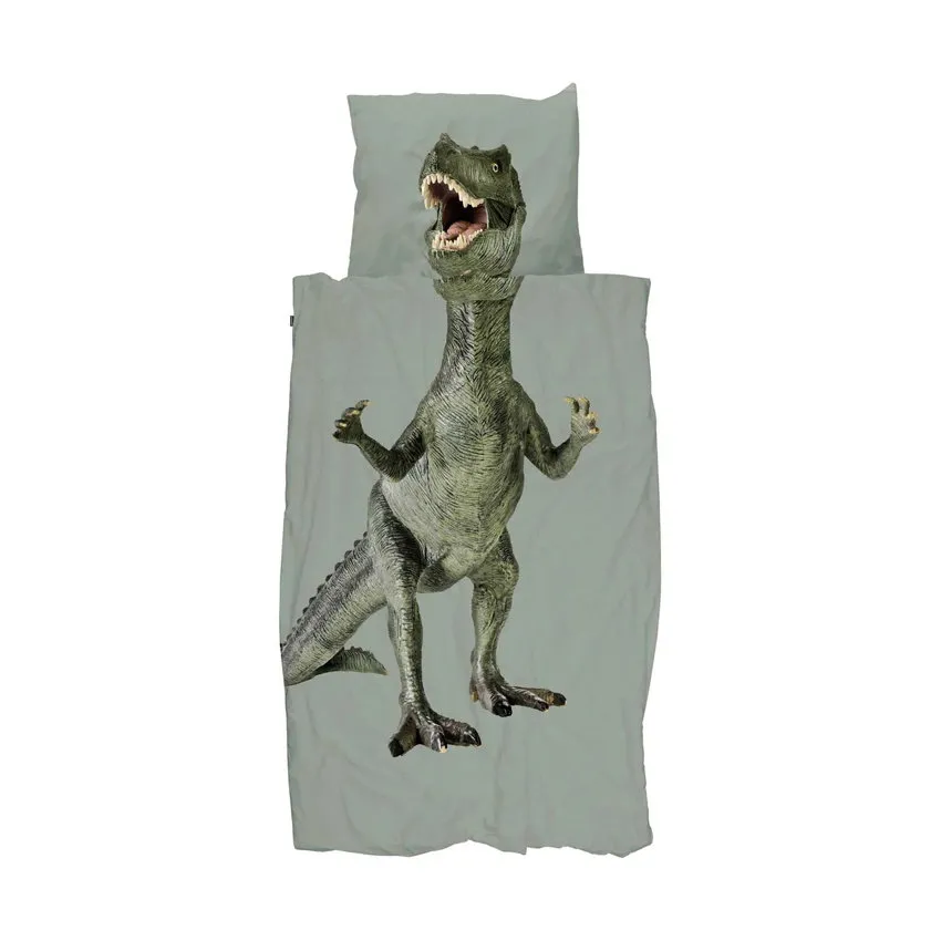 Snurk Dekbedovertrek - Dino Jurassic - Groen