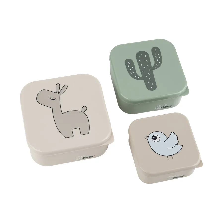 Done By Deer Lalee Snackbox Sand Mix 3 Stück 