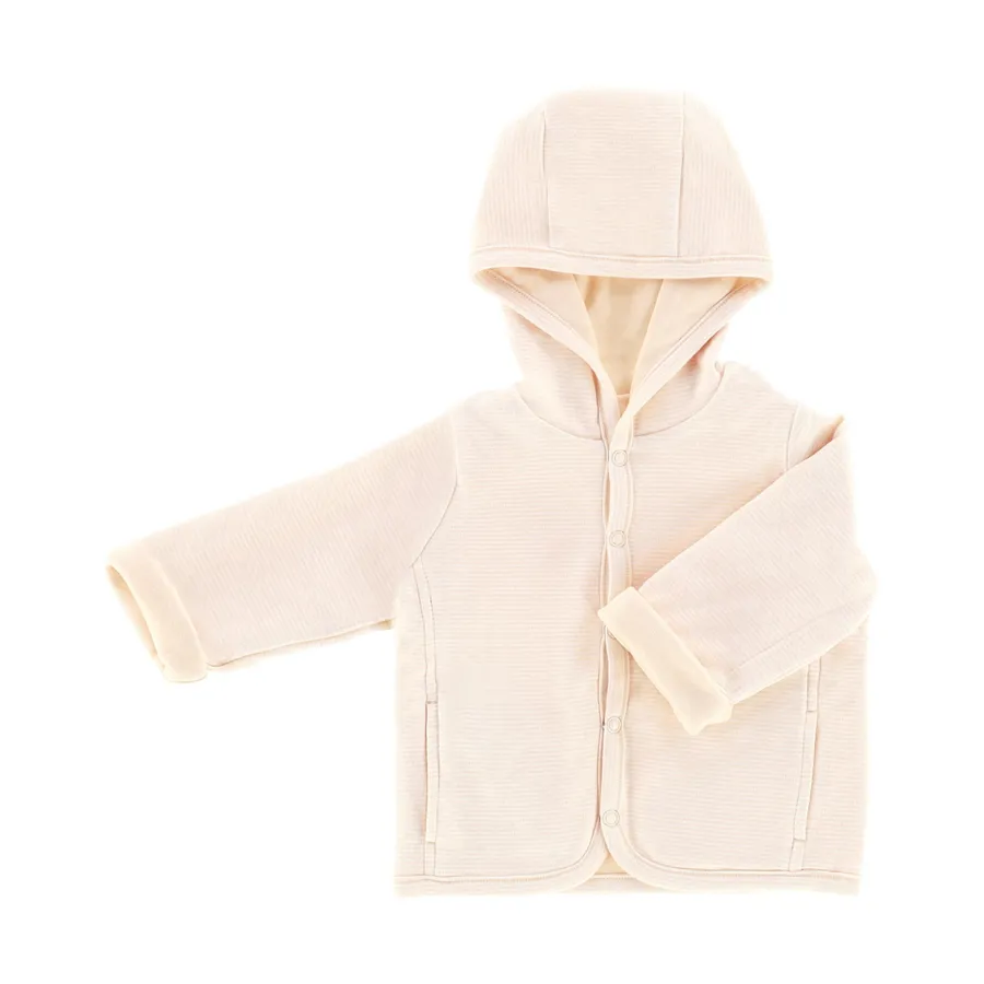 DAY Kapuzenjacke – Gestreift – Apricot 