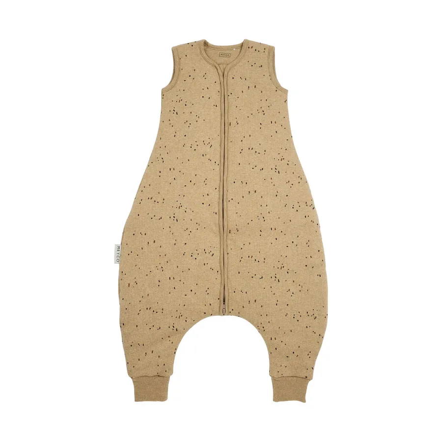 Meyco Rib Mini Spot Jumper Schlafsack – Winter – Toffee Melange