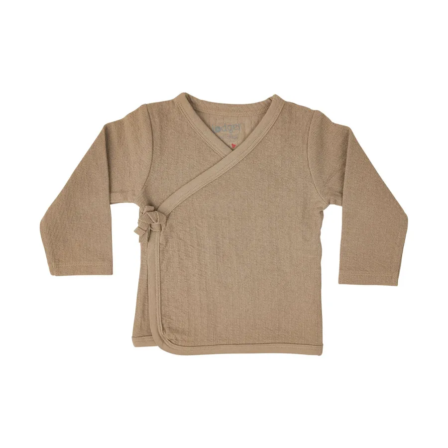 Lodger Folklore Wickelshirt- Solid Beige