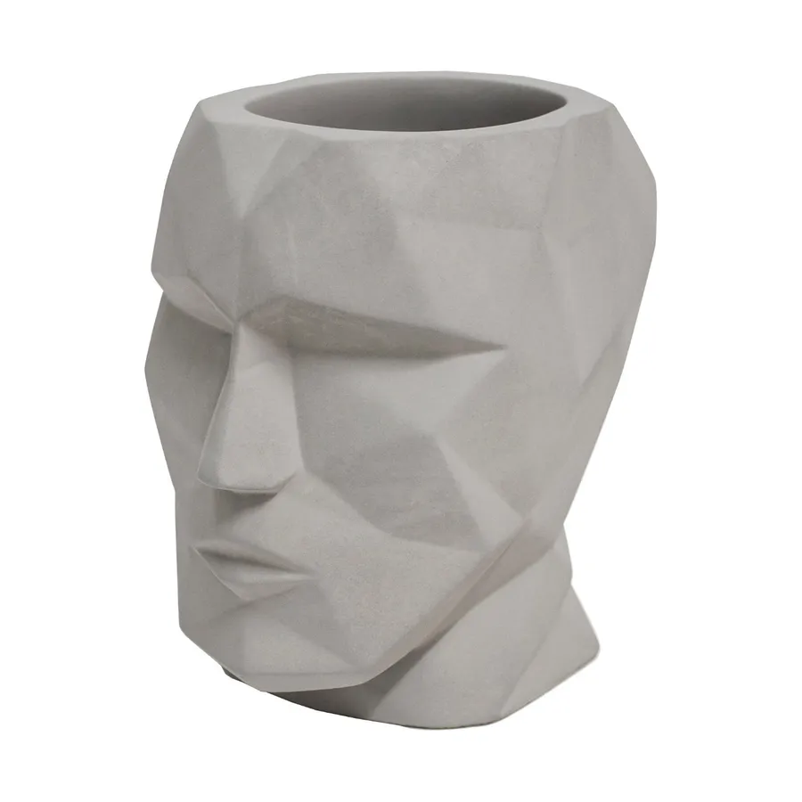 Balvi Stifthalter The Head - Grau - Zement