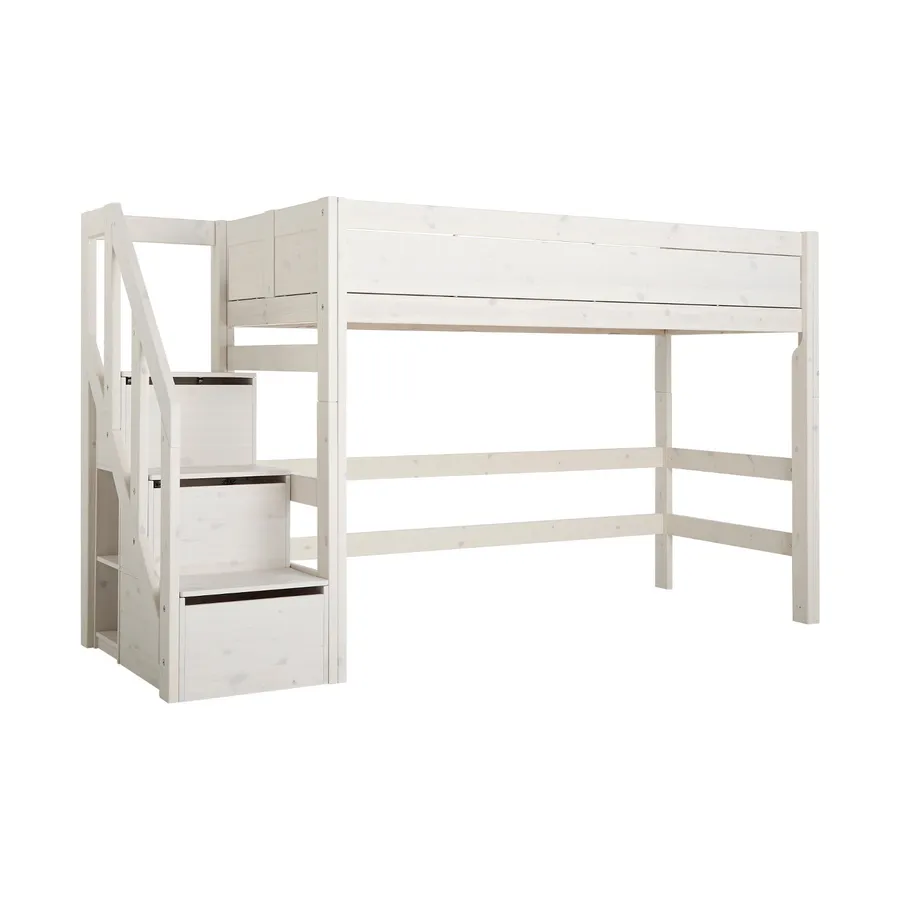 LIFETIME Kidsrooms Hochbett mit Treppenschrank