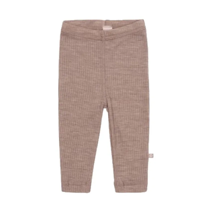 Smallstuff Drop Needle Leggings - Wolle - Nature