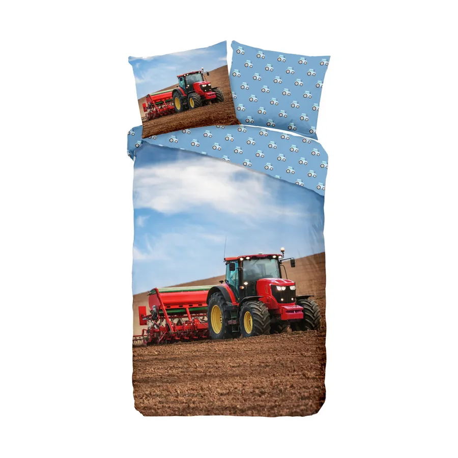 Muller Textiel Flanel Kids Tractor Bettbezug Multi 140 x 200 / 220 cm