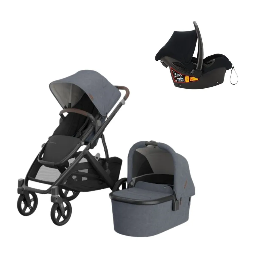 UPPAbaby Vista V3 Kinderwagen 3-in-1 - Julian | Kidsriver Kindersitz - Curve - Black