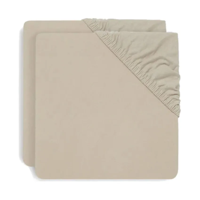 Jollein Spannbettlaken Laufstallmatratze - 2 Stück - 75 x 95 cm - Jersey
