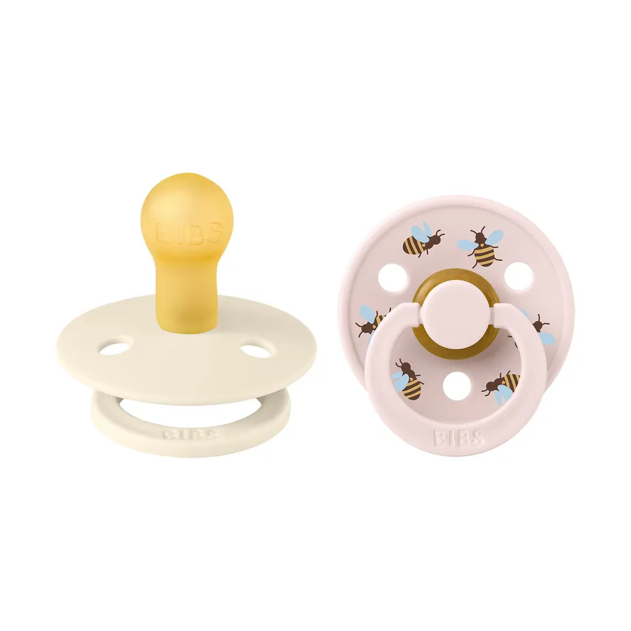 BiBs Studio Colour Fopspeen - Rond - 2 Stuks