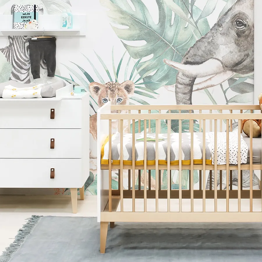 Bopita Indy Babyzimmer Weiß / Natur