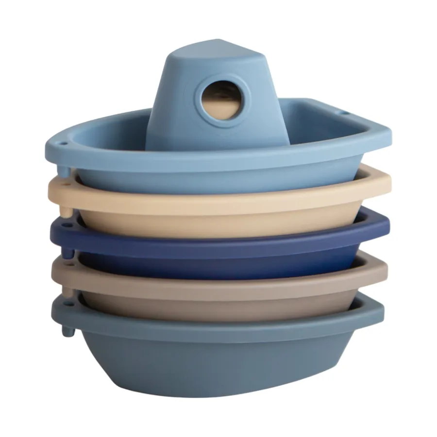Mushie Badespielzeug - Badeboote - 5er-Set
