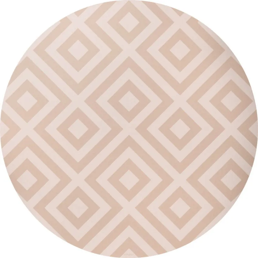 Eeveve Bodenmatte Rund - Modern Blocks - Desert Sand