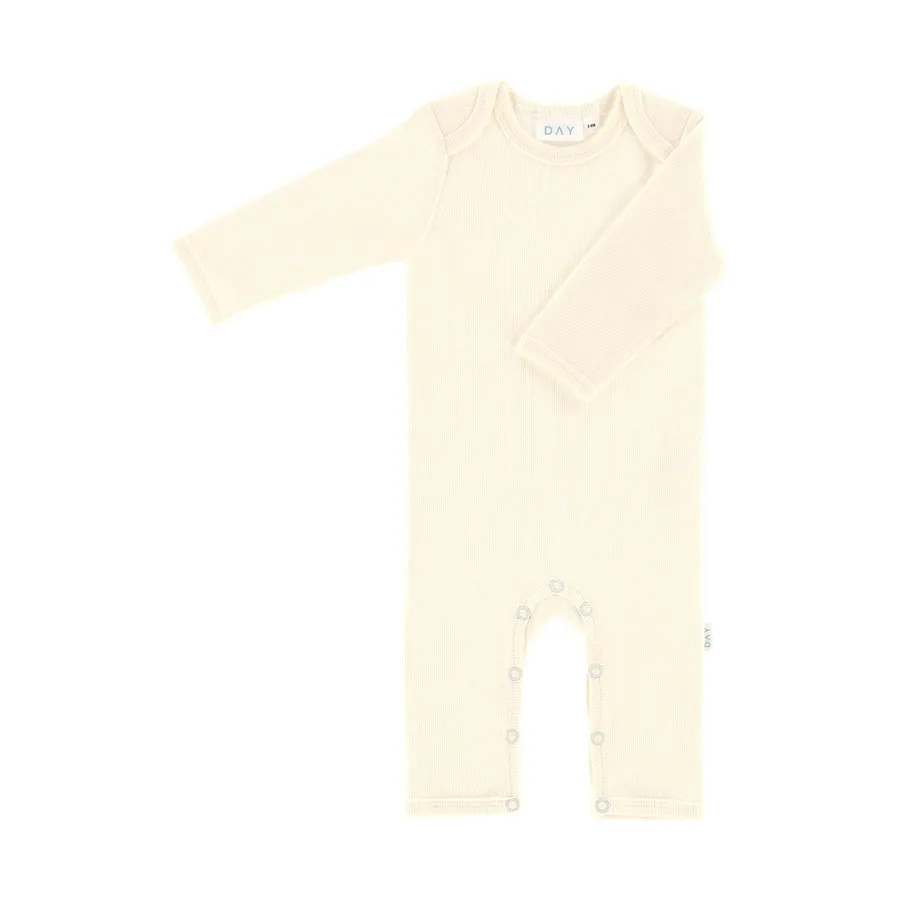 DAY Strampler Ripp - Cream