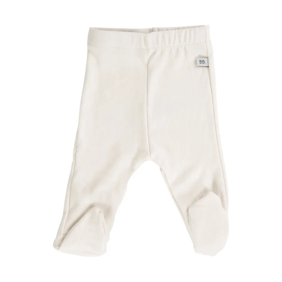 Bamboom Frühchen Hose mit Füßchen Creme 0 Monate