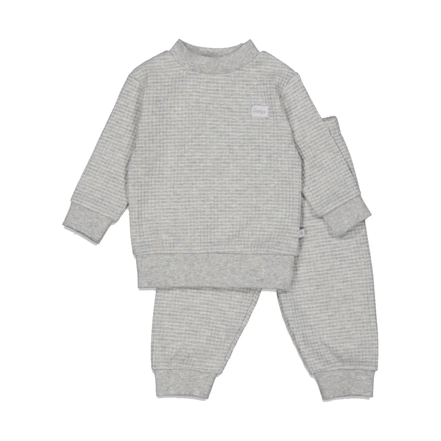 Feetje Waffel Pyjama - Grau meliert