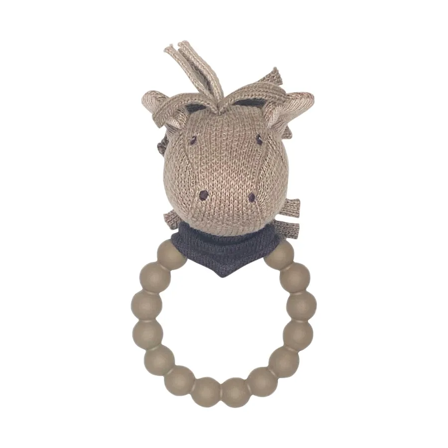 Smallstuff Rassel Horse Mit Beißring Brown