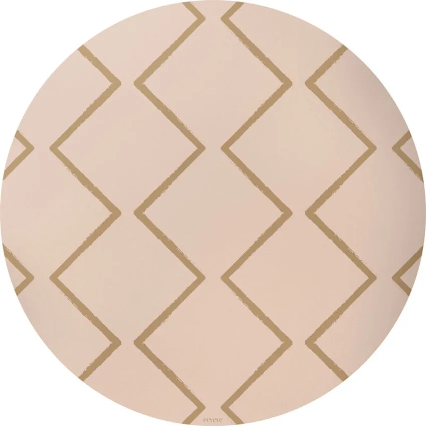 Eeveve Bodenmatte Rund - Beni - Autumn Gold