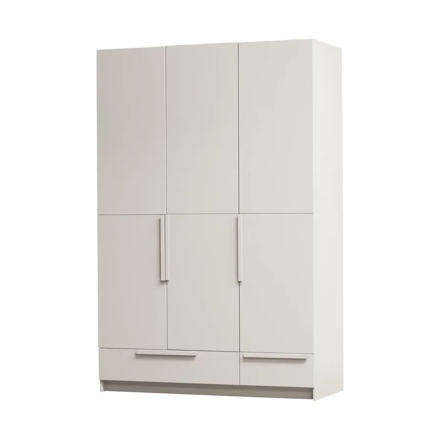 Woood Pure Kleiderschrank 3-Türig - Dust