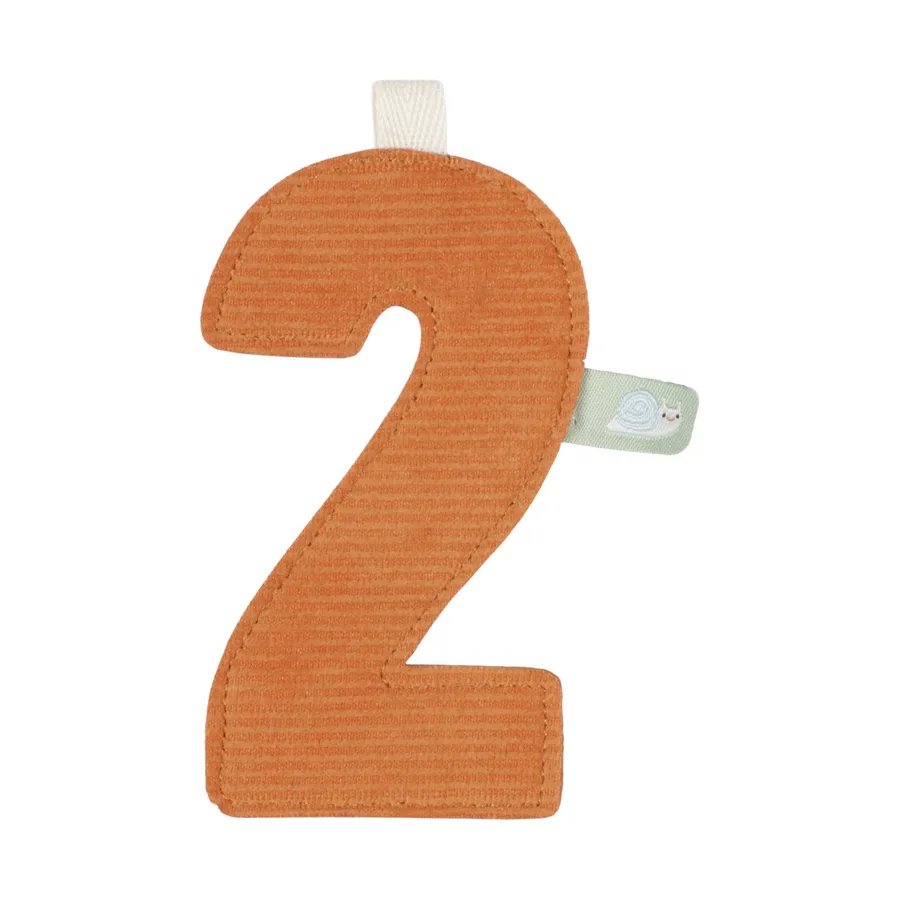 Little Dutch Girlanden-Element - Zahl 2 - Orange