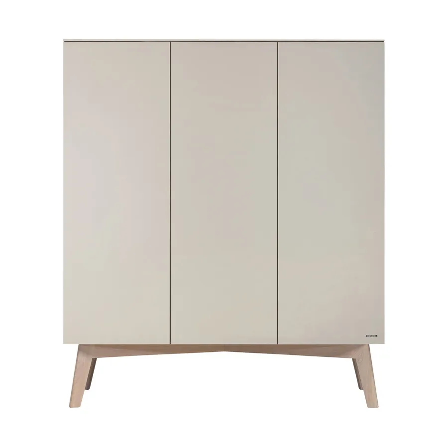 Kidsmill Schrank - Sixties - 3-Türig - Oatmeal / Eiche