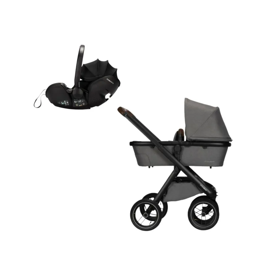 Dubatti One E5 Kinderwagen 3-in-1 -| Dubatti by Römer Autositz Babysafe Pro - Carbon Black