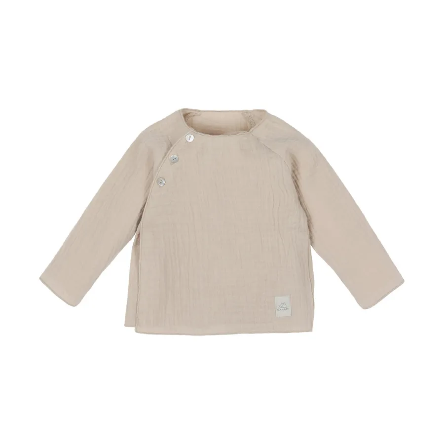 Nanami Musselinpullover - Gr. 62-68 - Natur