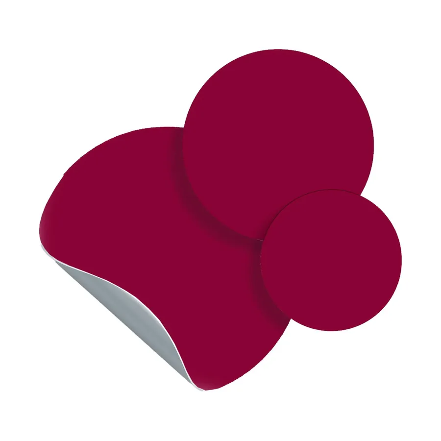 Magnetic Sticker – 3 Circles – Burgundy