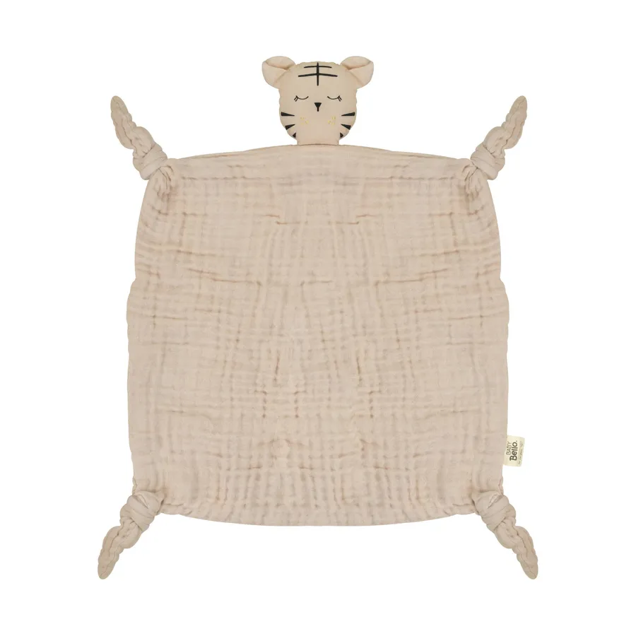 Baby Bello Toby The Tiger Kuscheltuch - Toasted Almond
