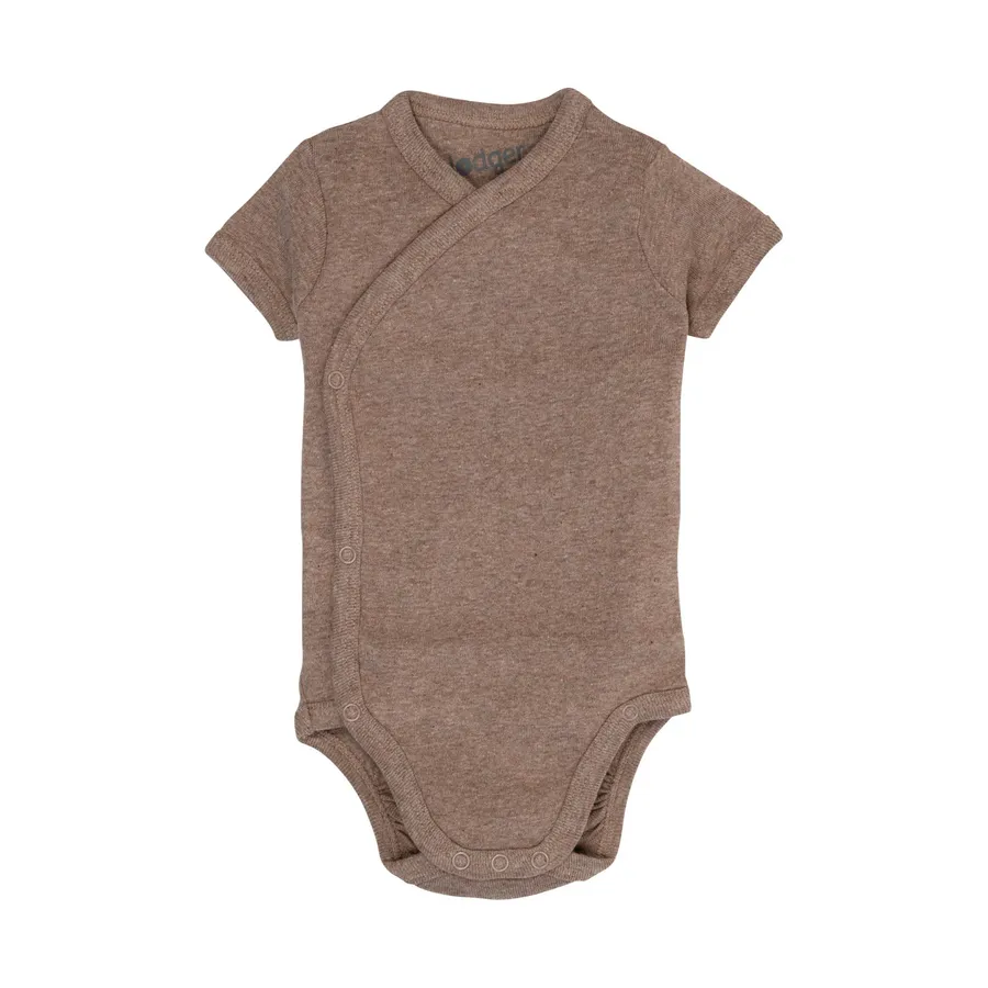 Lodger Babybody Kurzarm - Melange - Buffalo
