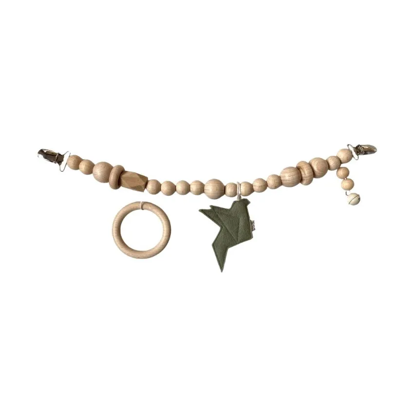 BEZISA Birds Kinderwagenkette Pistache Green