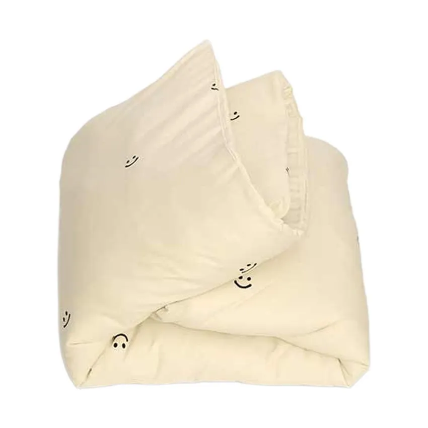 Studio Ditte Bettbezug Smiley - 140 x 220 cm - Vanille