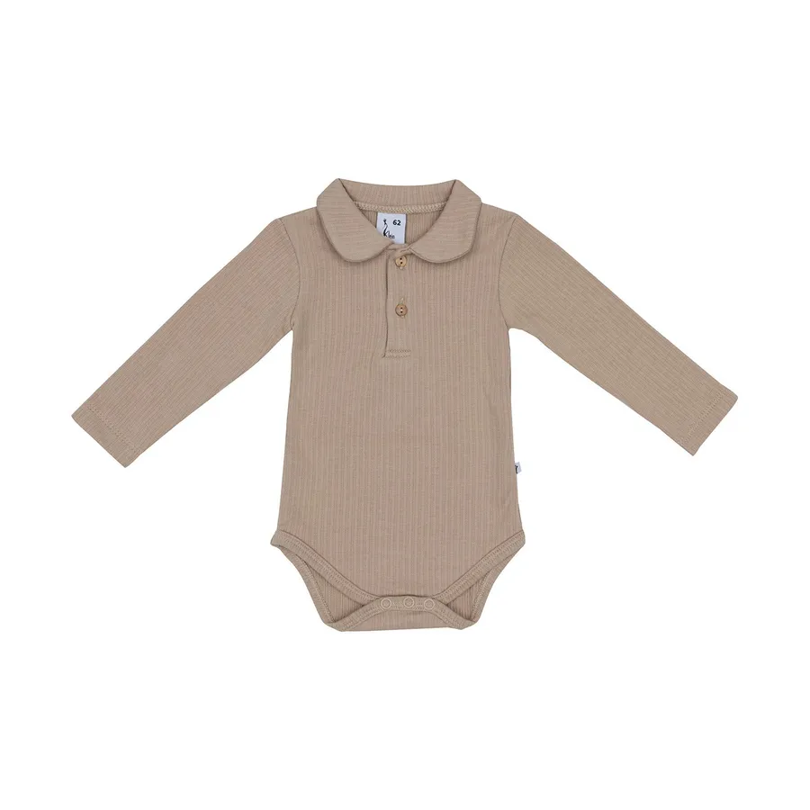 Klein Baby Polo Babybody Ripp - Filipe Beige