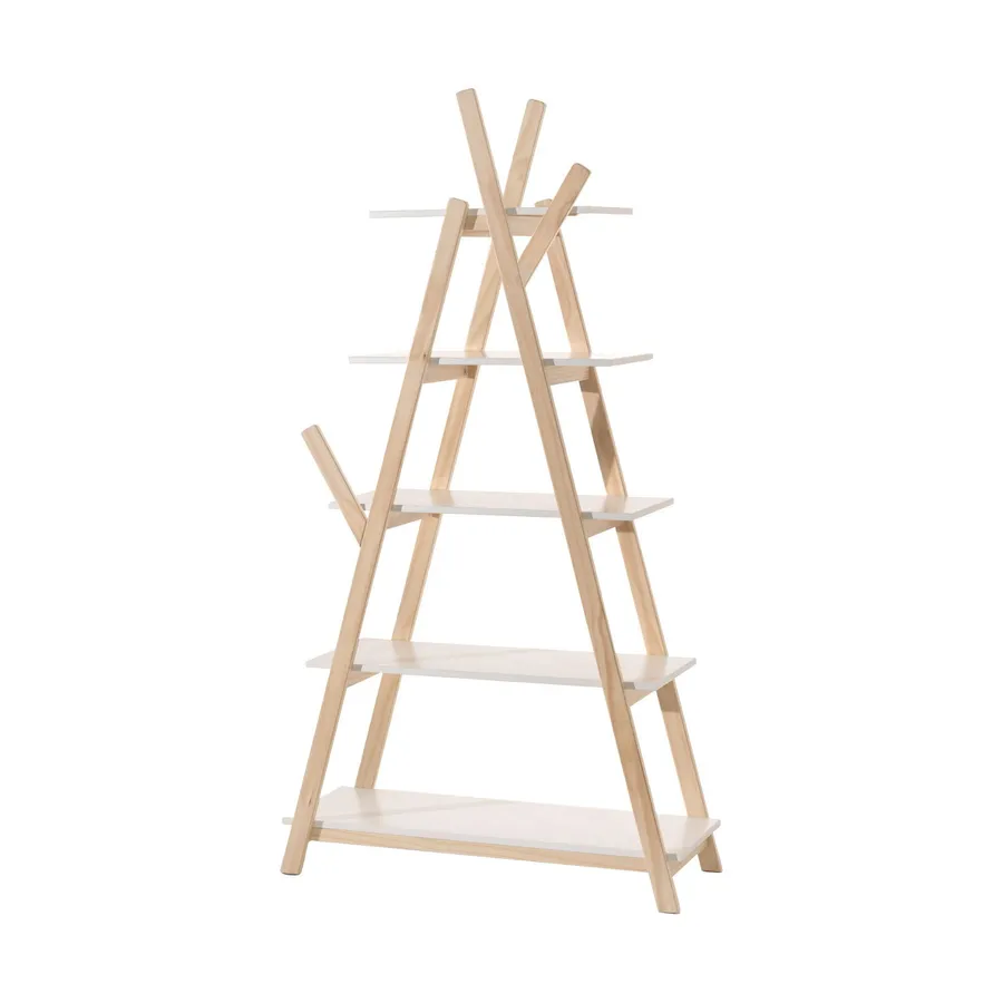 Vipack Kiddy Bücherregal Weiß / Natur