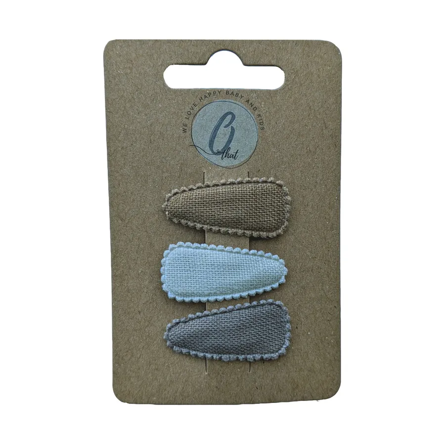 Ootje kadootje  Haarspange Karamell / Beige / Braun 3 St.
