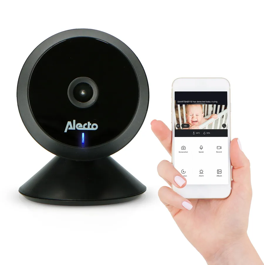 Alecto WLAN-Babyphone mit Kamera – SmartBaby5 