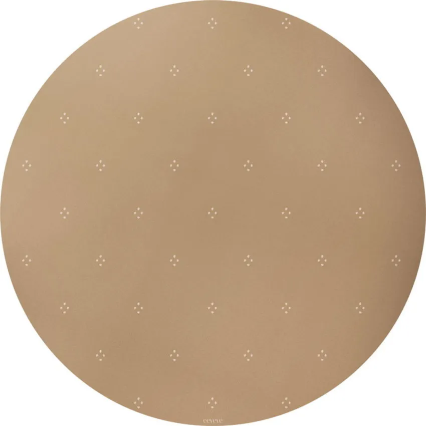 Eeveve Bodenmatte Rund - Dotted - Autumn Gold