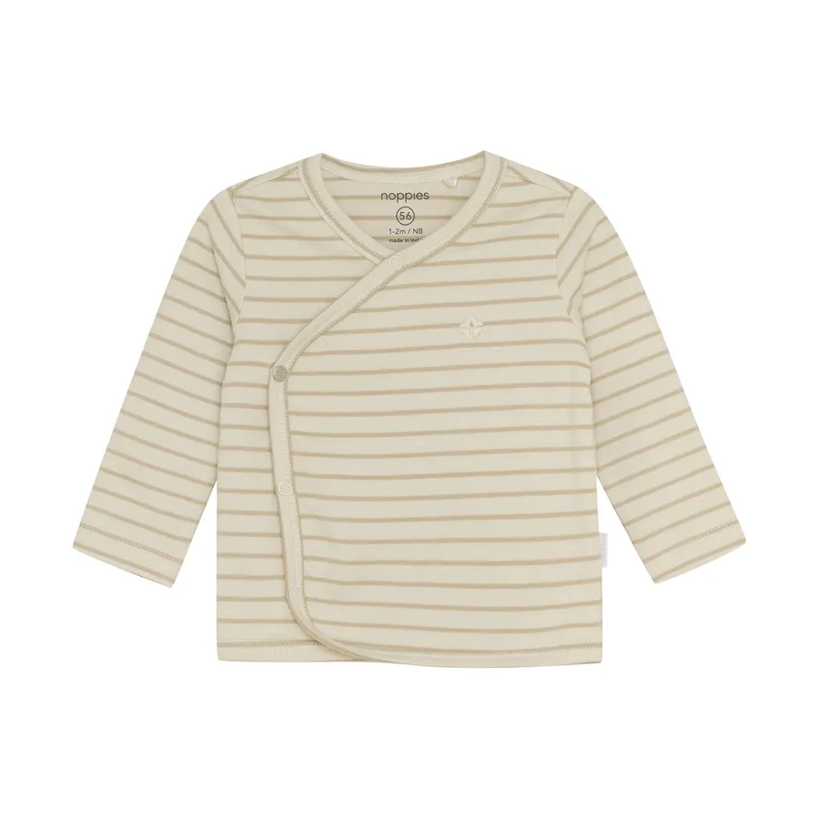 Noppies Nour Wickelshirt - Stripe - Offwhite