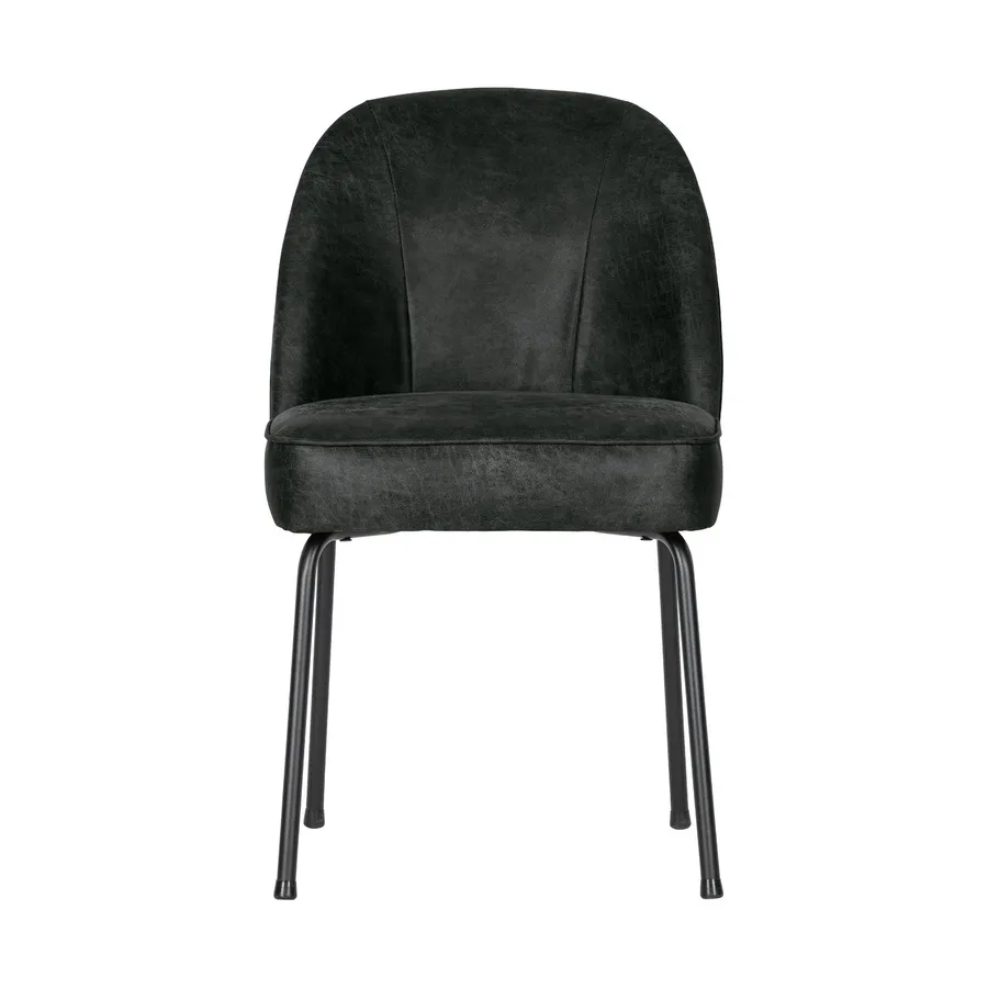 Woood Vogue Esszimmerstuhl – Leder – Schwarz