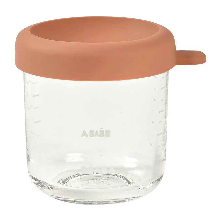 Beaba Glas Vorratstopf - 250 ml – Terracotta