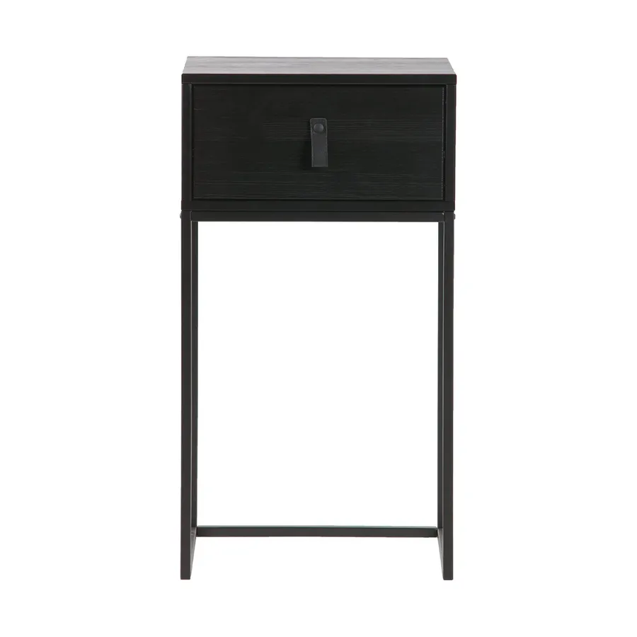Woood Zola Nachttisch mit Schublade – Schwarz
