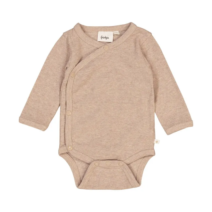 Feetje The Magic is in You Rib - Wickelbody - Taupe Melange